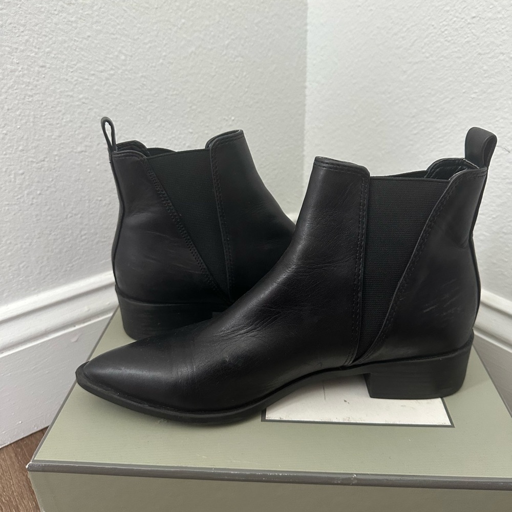 Steve Madden Black Ankle Booties